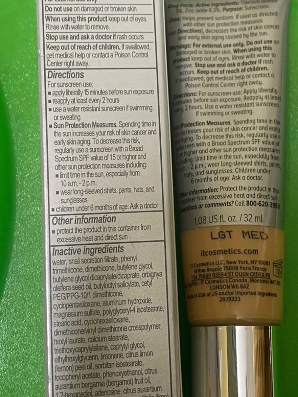 it cosmetics cc+ cream